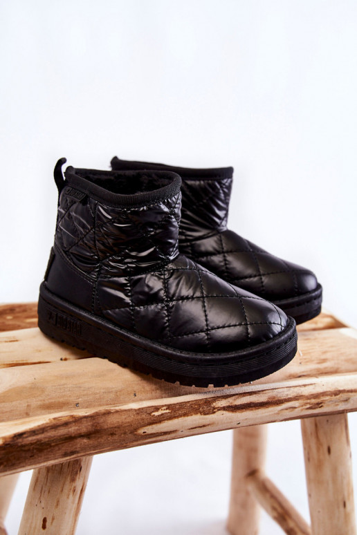 Bottes d'hiver chaudes pour enfants Big Star KK374242 noir