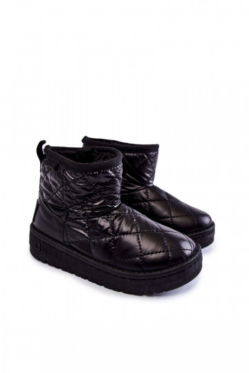 Warme Kinder-Winterstiefel Big Star KK374242 schwarz 2