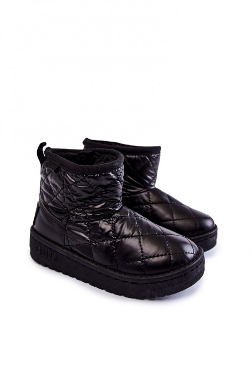 Bottes d'hiver chaudes pour enfants Big Star KK374242 noir