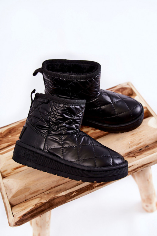 Bottes d'hiver chaudes pour enfants Big Star KK374242 noir