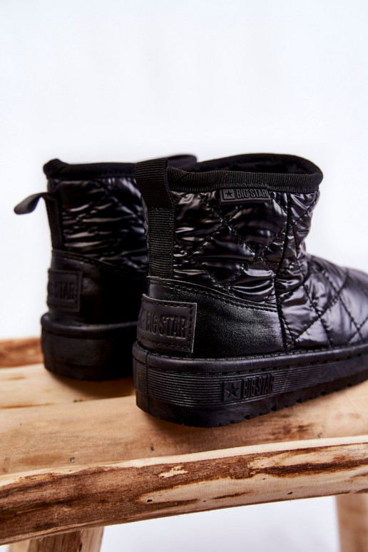 Bottes d'hiver chaudes pour enfants Big Star KK374242 noir