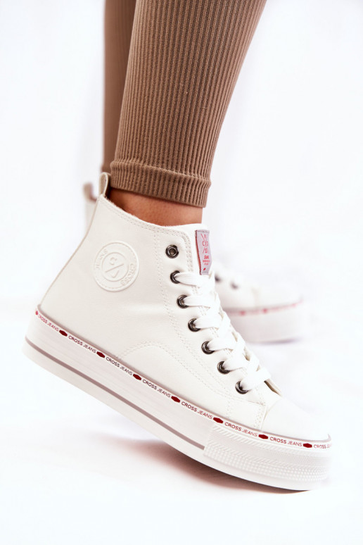 chaussures décontractées à semelles Cross Jeans KK2R4044C couleur blanche