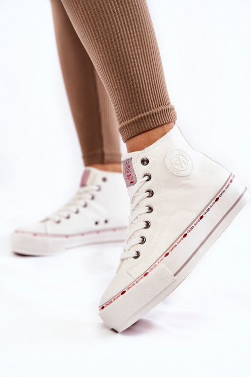 chaussures décontractées à semelles Cross Jeans KK2R4044C couleur blanche chaussures décontractées à semelles Cross Jeans KK2R4044C couleur blanche