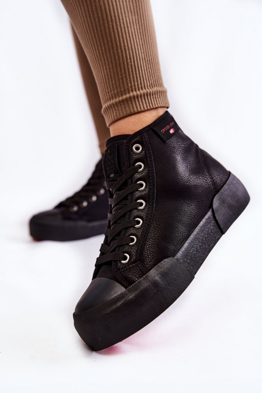 vrijetijdsschoenen met een zool Cross Jeans KK2R4055C zwarte kleur