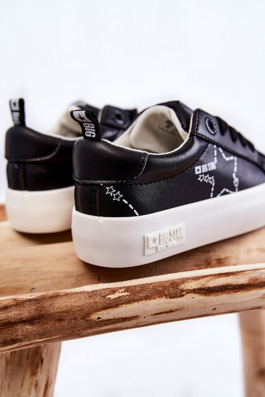 Chaussures de sport pour enfants à lacets Big Star KK374223 couleur noir Chaussures de sport pour enfants à lacets Big Star KK374223 couleur noir