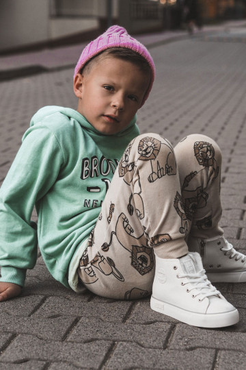 Chaussures pour enfants avec semelles intérieures avec fermetures éclair Big Star KK374227 couleur blanche 2