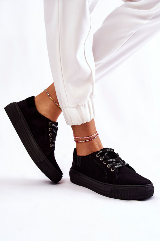 Damesschoenen Memory Foam System Big Star KK276001 zwart Damesschoenen Memory Foam System Big Star KK276001 zwart