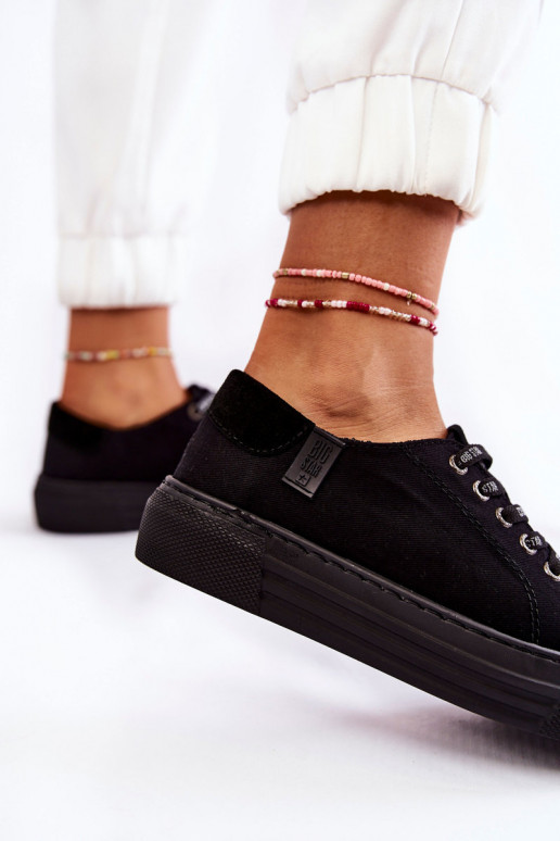 Damesschoenen Memory Foam System Big Star KK276001 zwart Damesschoenen Memory Foam System Big Star KK276001 zwart