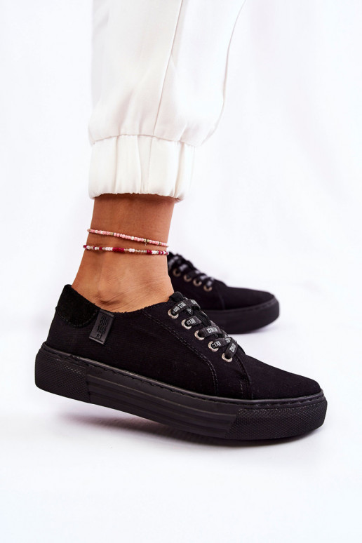 Damesschoenen Memory Foam System Big Star KK276001 zwart Damesschoenen Memory Foam System Big Star KK276001 zwart