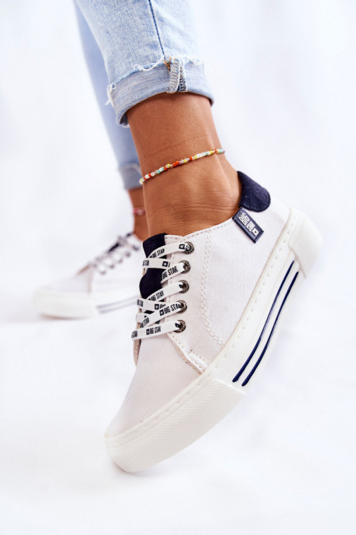 Damenschuhe Memory Foam System Big Star KK276002 weiße Farbe Damenschuhe Memory Foam System Big Star KK276002 weiße Farbe