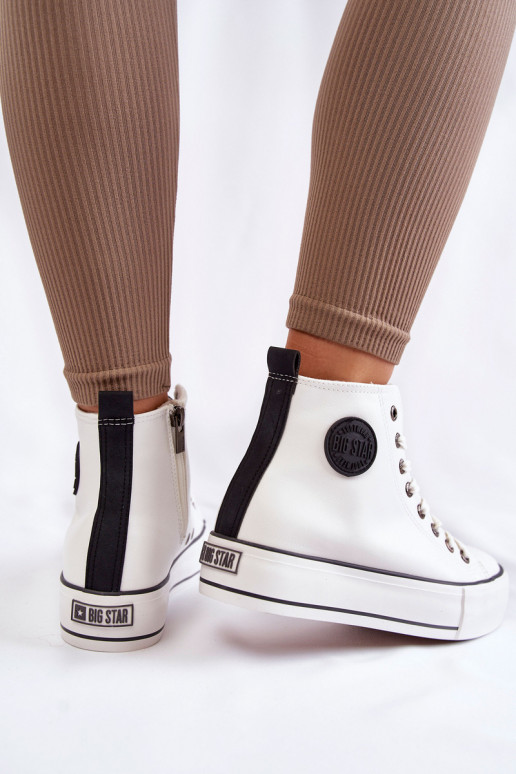 Gewärmte Freizeitschuhe Big Star KK274170 weiße Farbe Gewärmte Freizeitschuhe Big Star KK274170 weiße Farbe