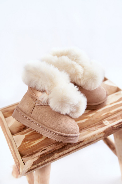 Bottes de Neige Chauffantes Enfant Ivoire Roofy