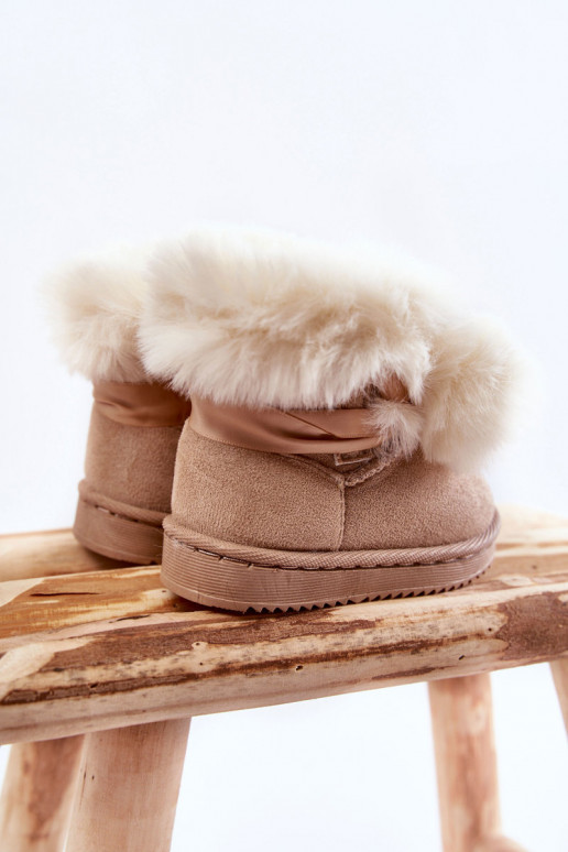 Bottes de Neige Chauffantes Enfant Ivoire Roofy