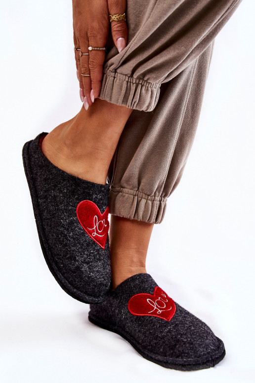 pantoffels Big Star KK276019 Zwart en rood pantoffels Big Star KK276019 Zwart en rood