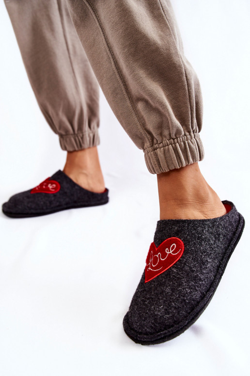 chaussons Big Star KK276019 Noir et rouge