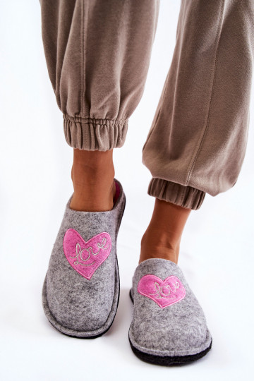 Hausschuhe Big Star KK276020 grau-rosa Farbe 2