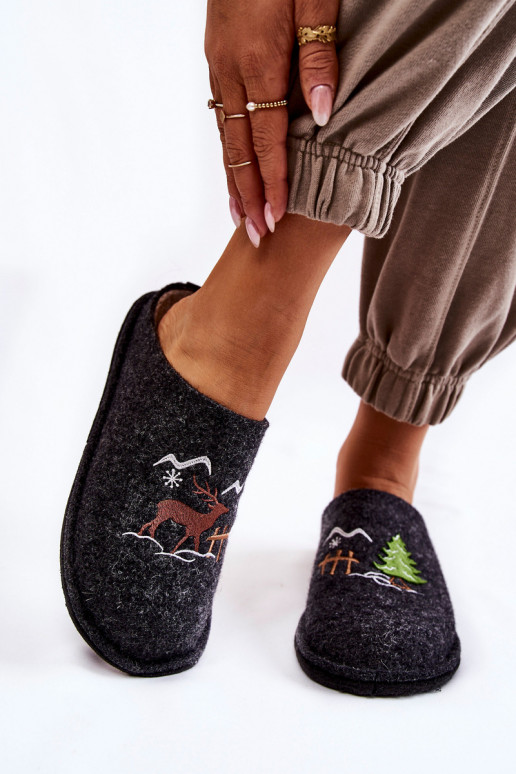 chaussons Big Star KK276018 Noir et beige chaussons Big Star KK276018 Noir et beige