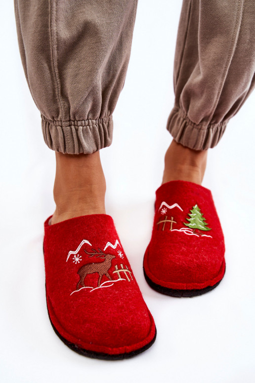 chaussons Big Star KK276017 couleur rouge-sable