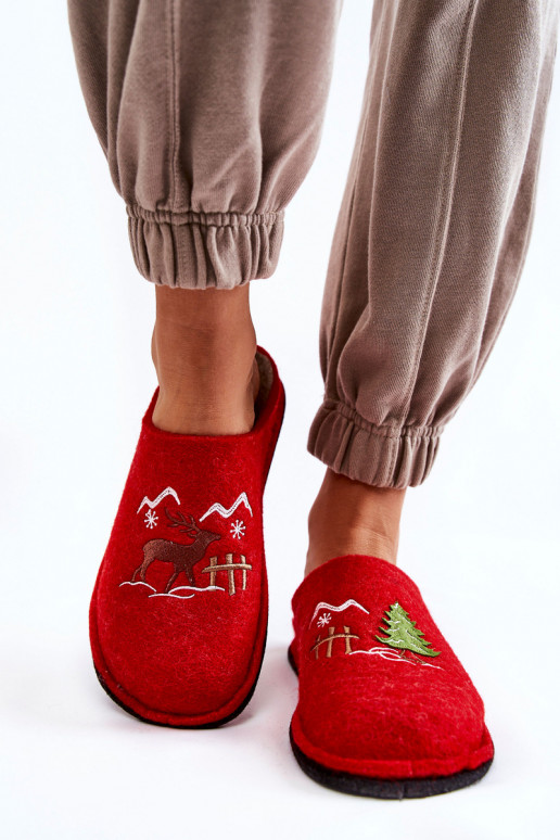 chaussons Big Star KK276017 couleur rouge-sable