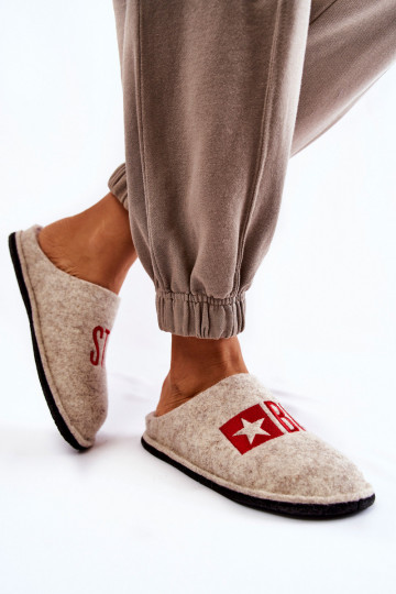 Hausschuhe Big Star KK276021 beige