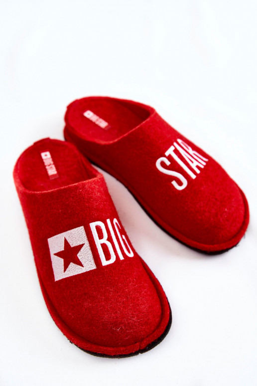 chaussons Big Star KK276022 rouge