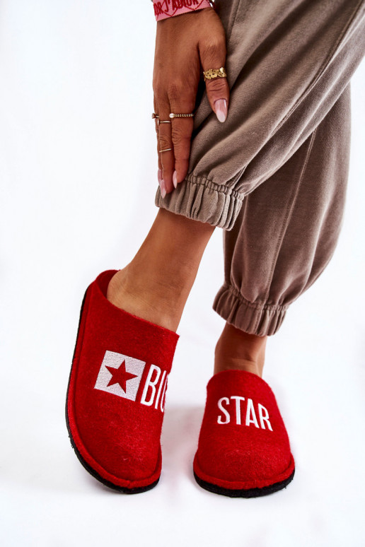 chaussons Big Star KK276022 rouge