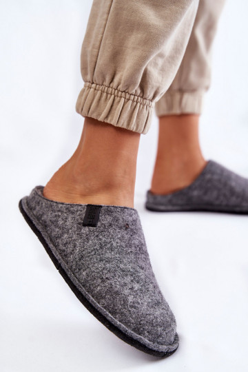 Klassiek model Slippers Big Star KK276014 grijze kleur