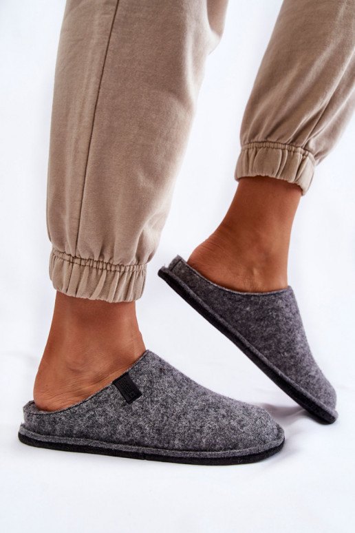 Modèle classique Chaussons Big Star KK276014 couleur gris Modèle classique Chaussons Big Star KK276014 couleur gris