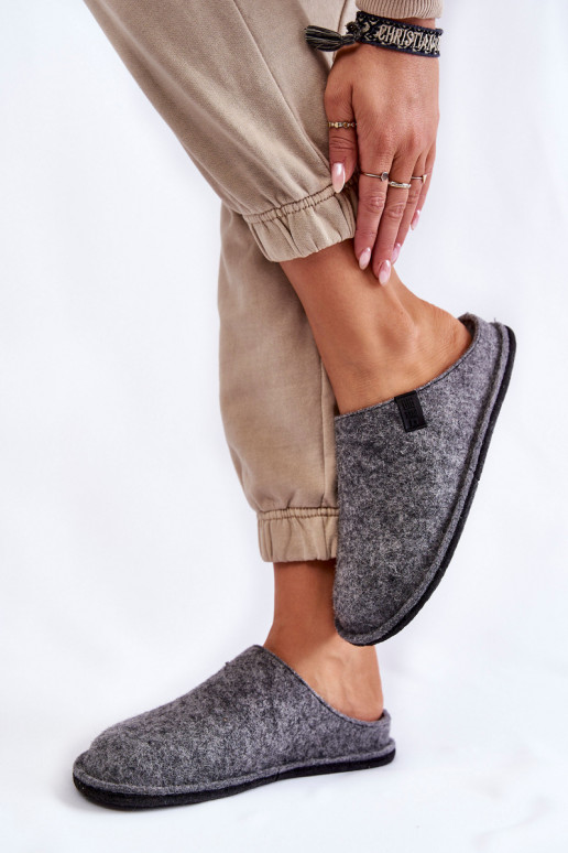 Modèle classique Chaussons Big Star KK276014 couleur gris Modèle classique Chaussons Big Star KK276014 couleur gris