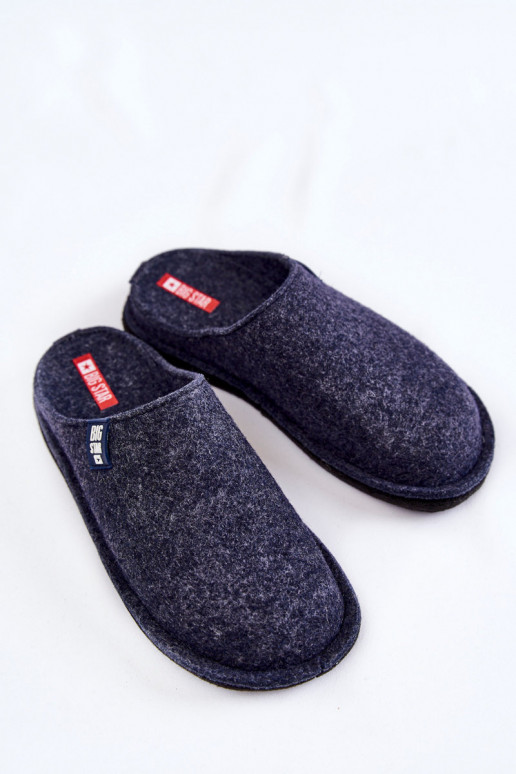 Modèle classique Chaussons Big Star KK276013 bleu foncé