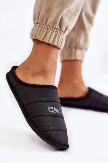 Klassiek model pantoffels Big Star KK274602 zwart