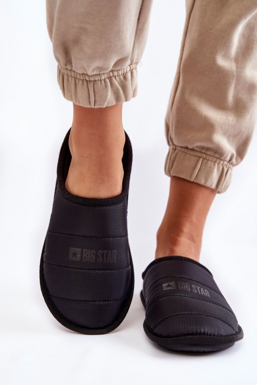 Klassiek model pantoffels Big Star KK274602 zwart Klassiek model pantoffels Big Star KK274602 zwart