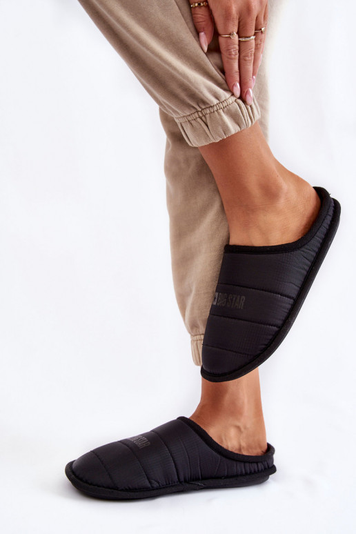 Klassiek model pantoffels Big Star KK274602 zwart Klassiek model pantoffels Big Star KK274602 zwart