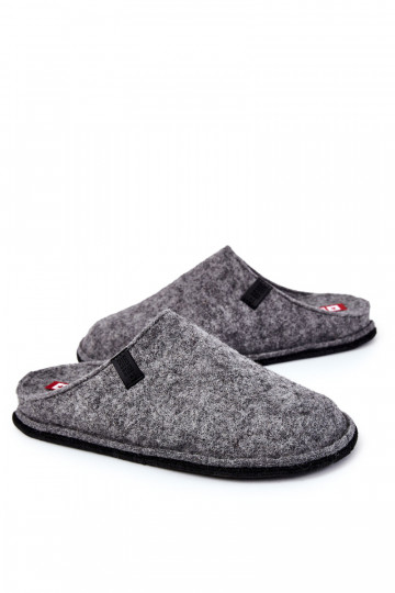 Chaussons classiques pour hommes Big Star KK176001 couleur gris