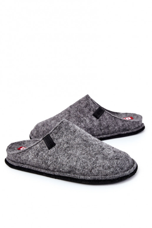 Chaussons classiques pour hommes Big Star KK176001 couleur gris Chaussons classiques pour hommes Big Star KK176001 couleur gris