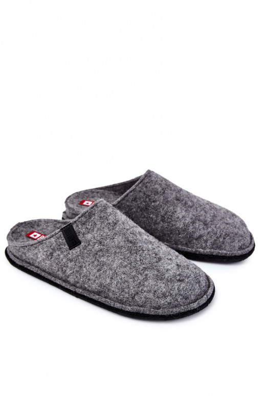 Chaussons classiques pour hommes Big Star KK176001 couleur gris