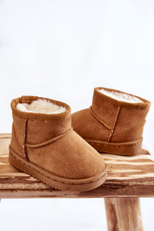 Bottes d'hiver chaudes pour enfants de couleur marron Gooby