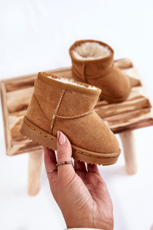 Bottes d'hiver chaudes pour enfants de couleur marron Gooby