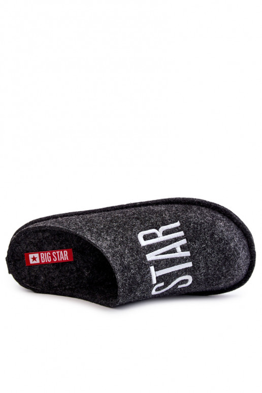 Chaussons classiques pour hommes Big Star KK176003 noir Chaussons classiques pour hommes Big Star KK176003 noir