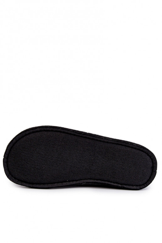 Chaussons classiques pour hommes Big Star KK176003 noir