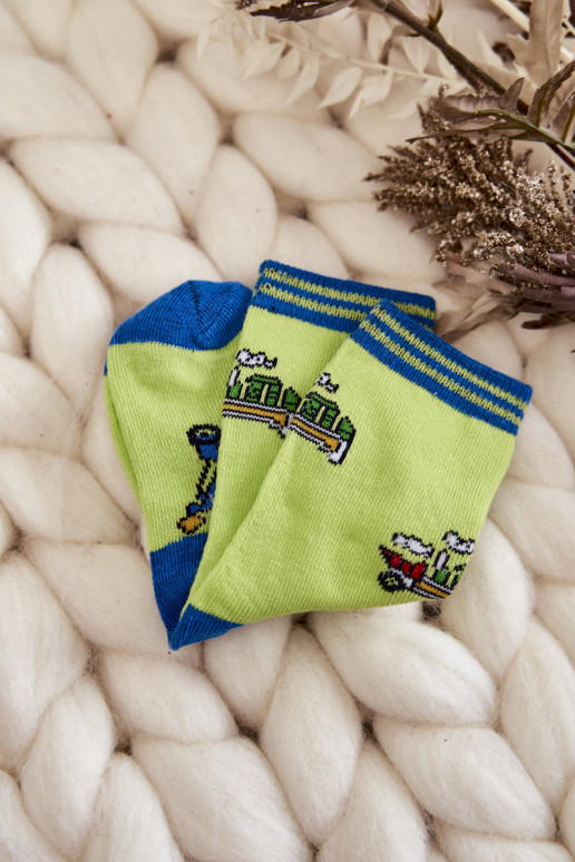 Kinder-Baumwollsocken mit Mustern 5-tlg. Verschiedene Farben