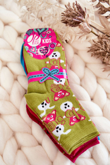 Chaussettes à motifs exclusifs 5 pcs. Couleurs différentes
