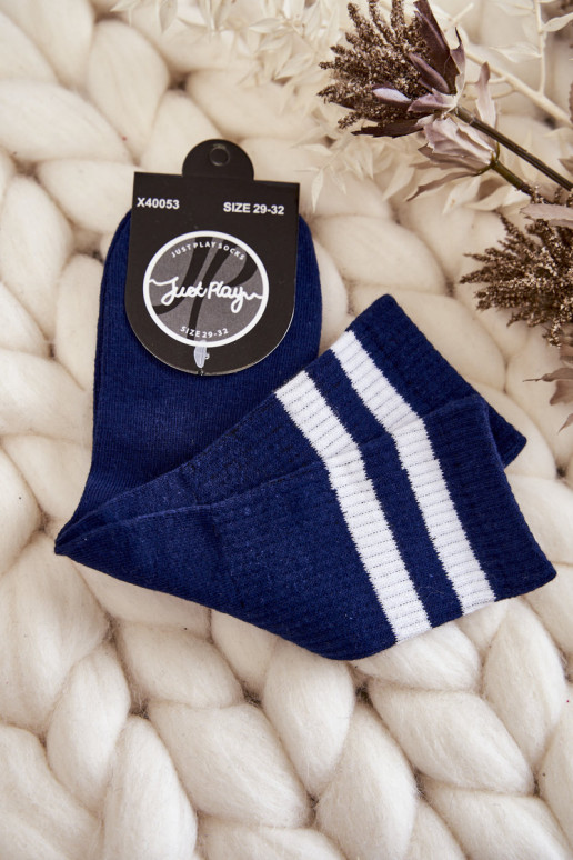 Dunkelblaue Baumwollsocken