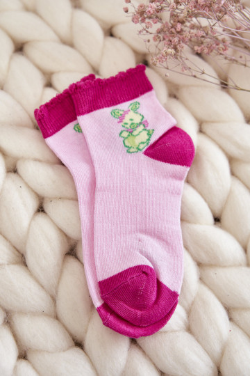 Chaussettes exclusives avec lapins 5 pcs. Couleurs différentes 2