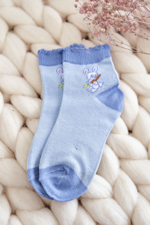Chaussettes exclusives avec lapins 5 pcs. Couleurs différentes