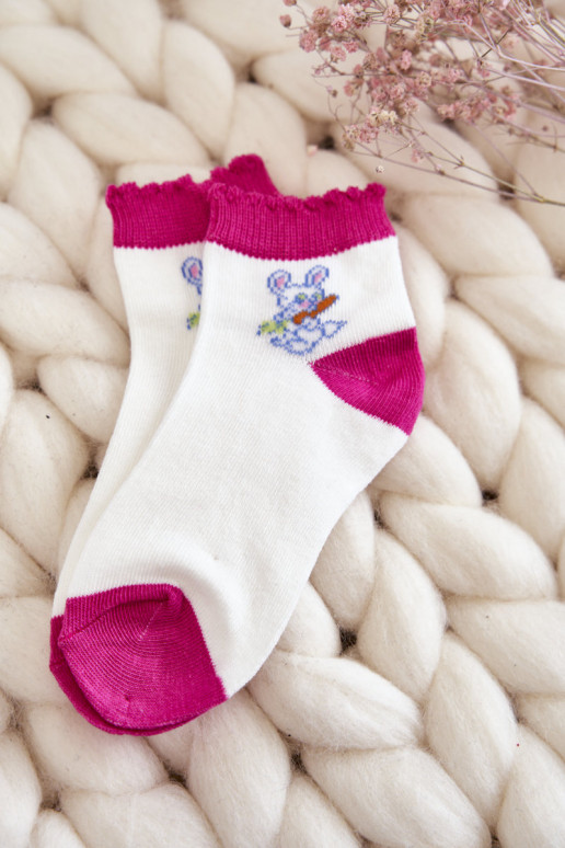 Chaussettes exclusives avec lapins 5 pcs. Couleurs différentes