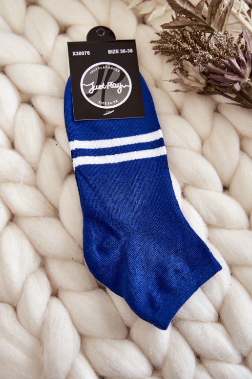 Chaussettes bleues en coton Chaussettes bleues en coton