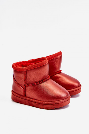 Bottes de neige chaudes pour enfants de couleur rouge Scooby