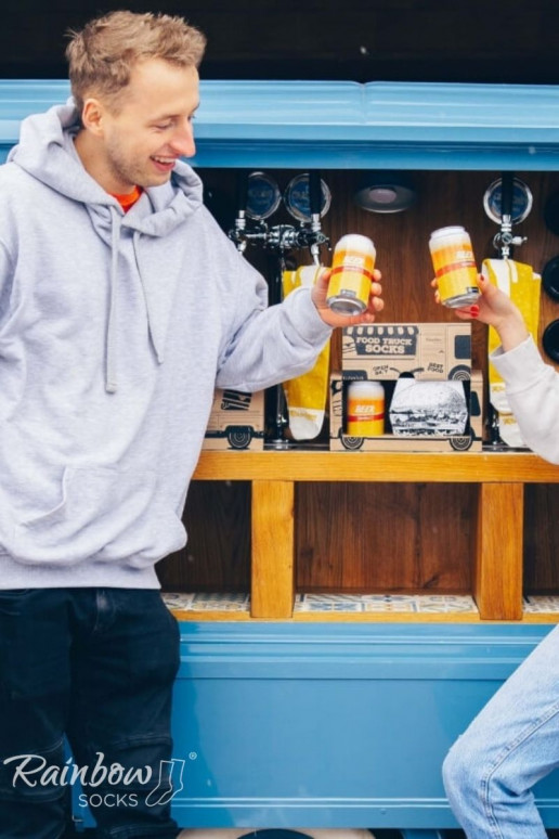 Sockenset Food Truck Socken Box 3 Paar