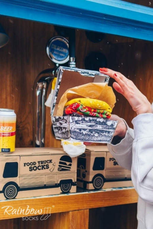 Set de chaussettes Food Truck Socks Box 3 paires Set de chaussettes Food Truck Socks Box 3 paires